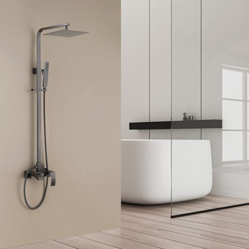 Душевая система Abber Wasserfall AF8616NGL, PVD покрытие, никель