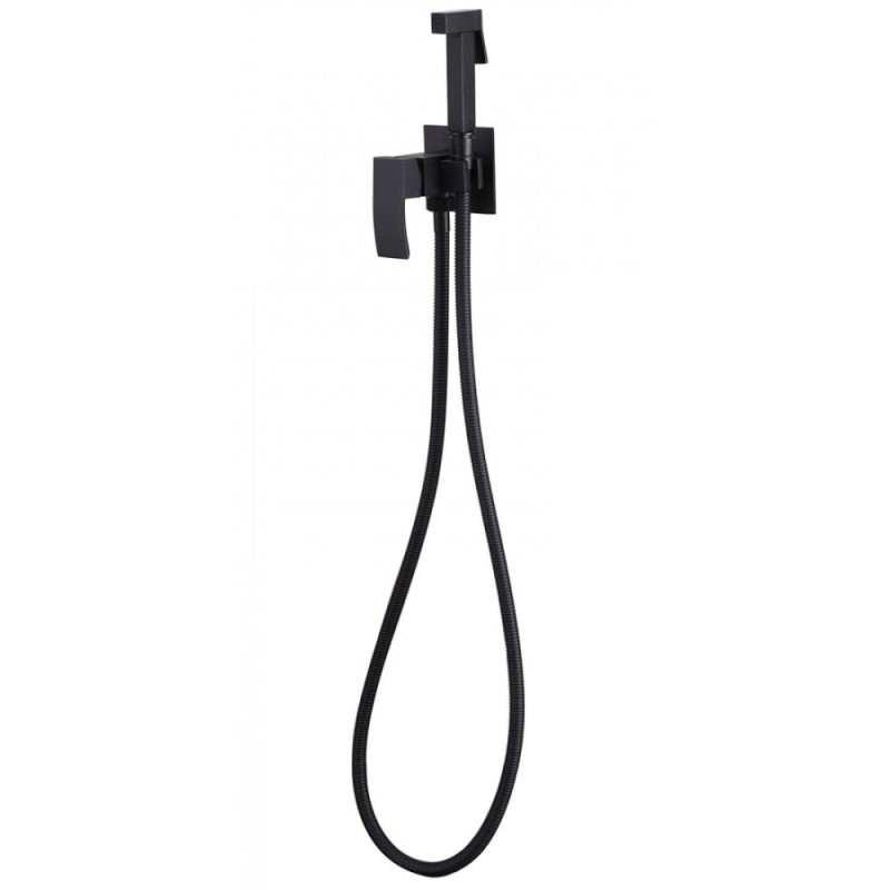 Гигиенический душ Abber Wasserfall, AF8625B, со смесителем, черный матовый