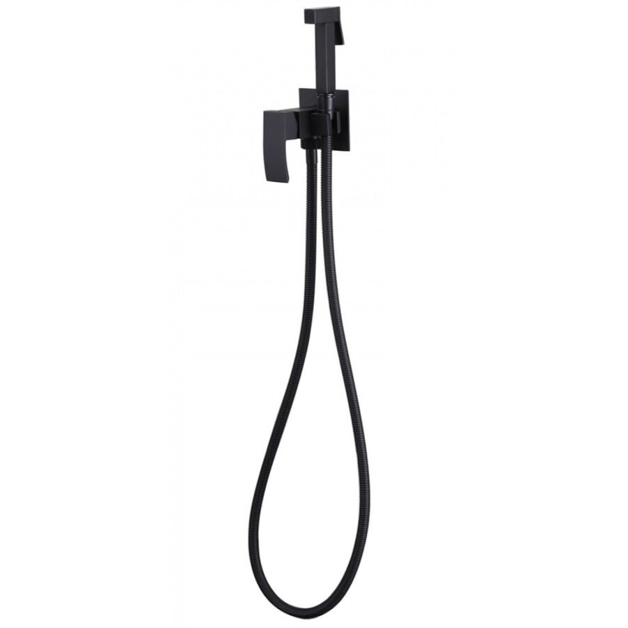 Гигиенический душ Abber Wasserfall, AF8625B, со смесителем, черный матовый