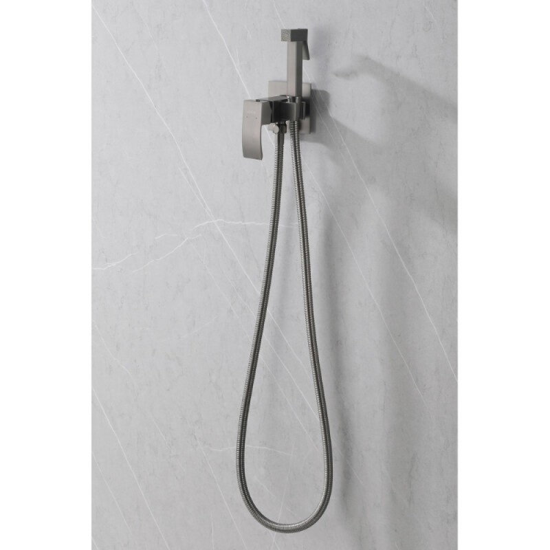 Гигиенический душ Abber Wasserfall AF8625NG, со смесителем, цвет никель