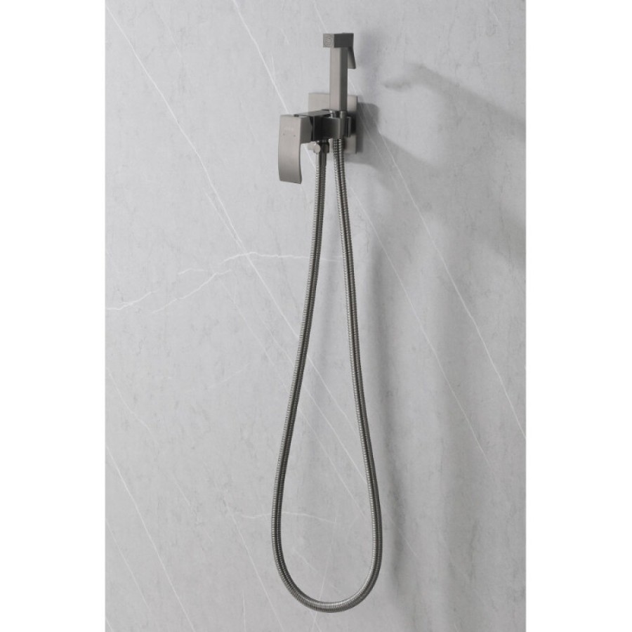 Гигиенический душ Abber Wasserfall AF8625NG, со смесителем, цвет никель