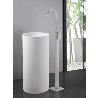 Смеситель Abber Wasserfall AF8640SP для раковины, PVD покрытие, цвет сатин