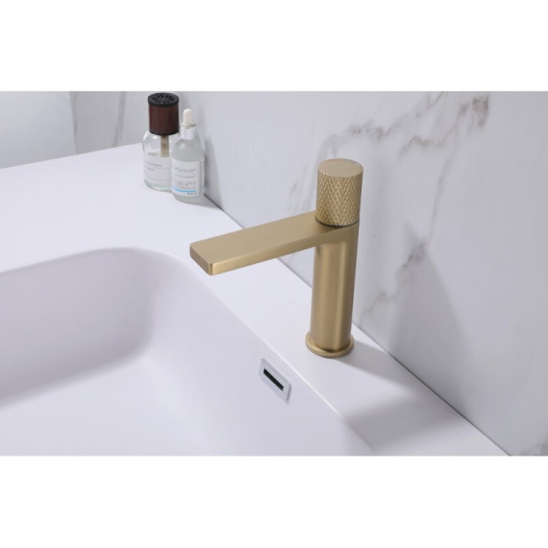 Смеситель Abber Rund AF8710G, для раковины, цвет золото матовое