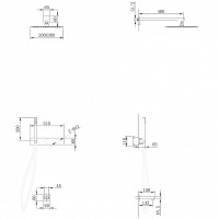 Душевая система Abber Rund AF8717B, цвет черный матовый