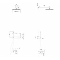 Душевая система Abber Rund AF8717G, цвет золотое матовое