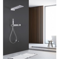 Душевая система Abber Rund AF8753, термостатическая, на 3 потребителя, цвет хром