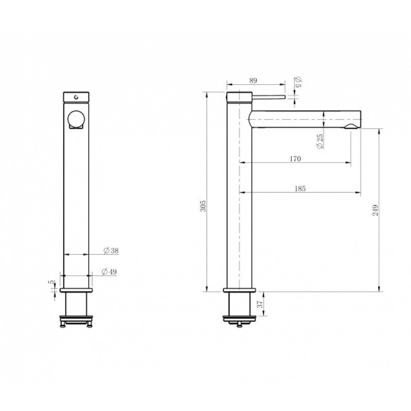 Смеситель для раковины Abber Emotion 316 AF8811BRG-L, золото розовое брашированное