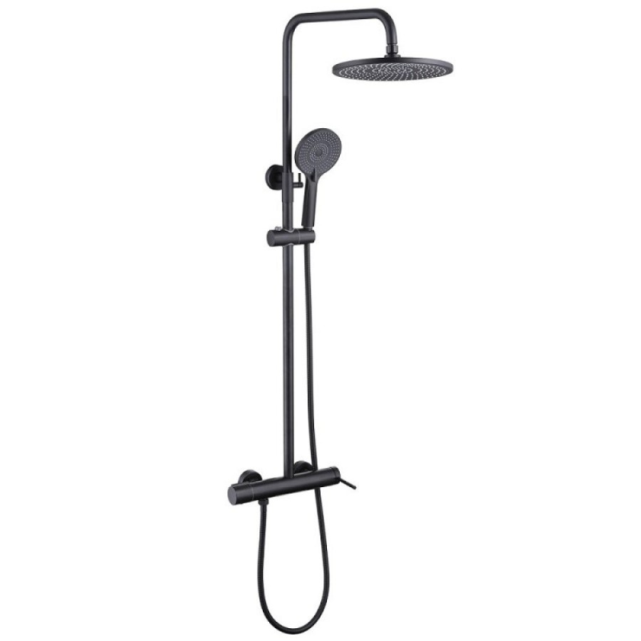 Душевая система Abber Emotion AF8816BL, цвет матовый черный