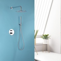 Душевая система Abber Emotion AF8818, без излива, верхний душ, душевая лейка, хром