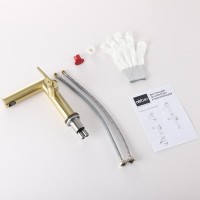 Смеситель для раковины Abber Perfekte 316 AF8A10BG, золото брашированное