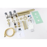 Душевая система Abber Perfekte 316 AF8A50BG с изливом, цвет золото брашированное