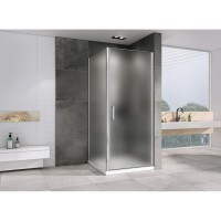 Душевой уголок Abber Sonnenstrand, 60 х 100 см, стекло матовое, профиль хром, AG04060M-S100M