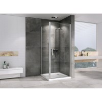 Душевой уголок Abber Sonnenstrand, 70 х 100 см, стекло прозрачное, профиль хром, AG04070-S100