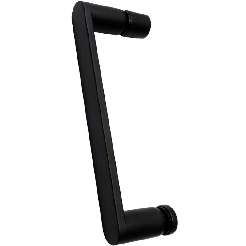 Душевой уголок Abber Sonnenstrand, 100 х 85 см, стекло прозрачное, профиль черный, AG04100B-S85B