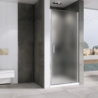 Душевая дверь Abber Sonnenstrand, 100 х 195 см, профиль хром, стекло матовое, AG04100M