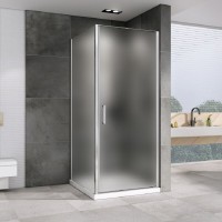 Душевой уголок Abber Sonnenstrand, 100 х 75 см, стекло матовое, профиль хром, AG04100M-S75M