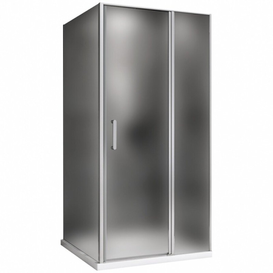 Душевой уголок Abber Sonnenstrand, 100 х 85 см, стекло матовое, профиль хром, AG04100MS-S85M
