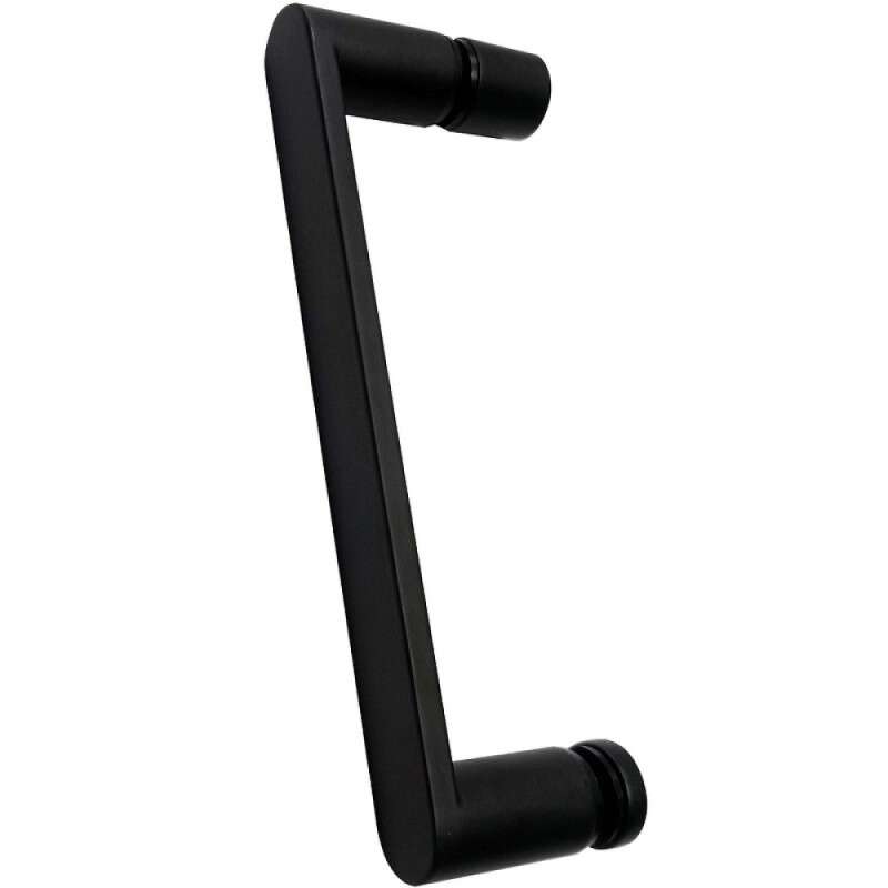 Душевой уголок Abber Sonnenstrand, 110 х 75 см, стекло прозрачное, профиль черный, AG04110BS-S75B