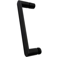 Душевой уголок Abber Sonnenstrand, 110 х 85 см, стекло прозрачное, профиль черный, AG04110BS-S85B