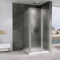 Душевой уголок Abber Sonnenstrand, 110 х 85 см, стекло матовое, профиль хром, AG04110MS-S85M