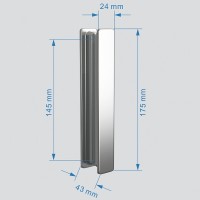 Душевой уголок Abber Sonnenstrand, 110 х 85 см, стекло прозрачное, профиль хром, AG07110-S85
