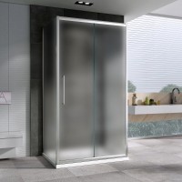 Душевой уголок Abber Schwarzer Diamant AG30100MH-S60M-S60M, 100 х 60 см, стекло матовое, профиль хром