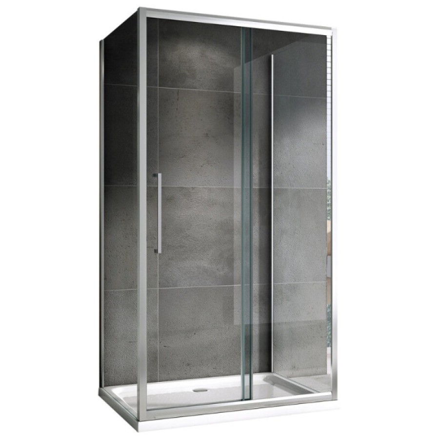 Душевой уголок Abber Schwarzer Diamant AG30100MH-S60M-S60M, 100 х 60 см, стекло матовое, профиль хром