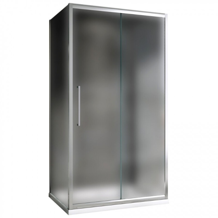 Душевой уголок Abber Schwarzer Diamant AG30110MH-S50M-S50M, 110 х 50 см, стекло матовое, профиль хром