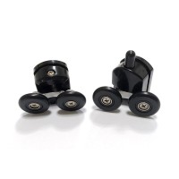 Душевая дверь Abber Schwarzer Diamant AG30130B5, 130 х 190 см, стекло прозрачное, профиль черный