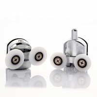 Душевая дверь Abber Schwarzer Diamant, 130 х 195 см, стекло матовое, профиль хром, AG30130MH