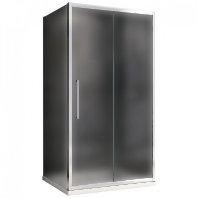 Душевой уголок Abber Schwarzer Diamant AG30130MH-S50M, 130 х 50 см, стекло матовое, профиль хром