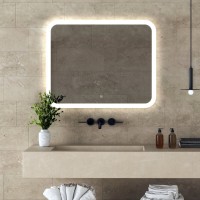 Зеркало Abber See AG6109SL-1.0, 100 см, с подсветкой, сенсорный выключатель, цвет белый