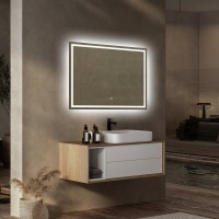 Зеркало Abber See AG6116S, 80 см, с подсветкой, сенсорный выключатель, цвет белый