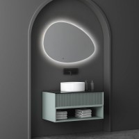 Зеркало Abber Kontur AG6301SC-0.92, 92 см, с подсветкой, с датчиком движения, цвет белый