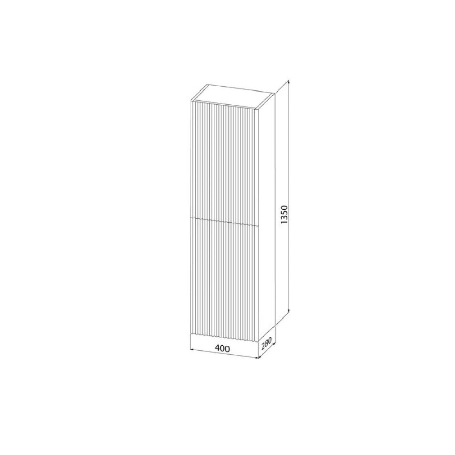 Пенал Iddis Aiger AIG40W0i97, 40 см, подвесной, белый матовый