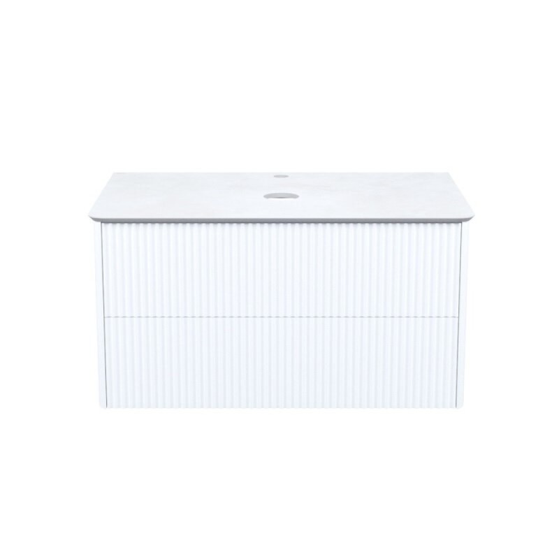 Тумба под раковину Iddis Aiger AIG80W0i95K, 80 см, подвесная, белый