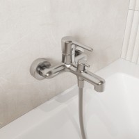 Смеситель для ванны и душа Iddis Aiger AIGBC00i02WA, PVD-покрытие, хром матовый