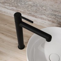Смеситель для раковины Iddis Aiger AIGBL01i01, черный матовый