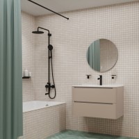 Душевая система Iddis Aiger AIGBL3Fi06, черный матовый