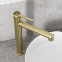 Смеситель для раковины Iddis Aiger AIGMG01i01, PVD-покрытие, золото матовое