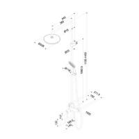 Душевая система Iddis Aiger AIGSB3Fi06, хром глянцевый