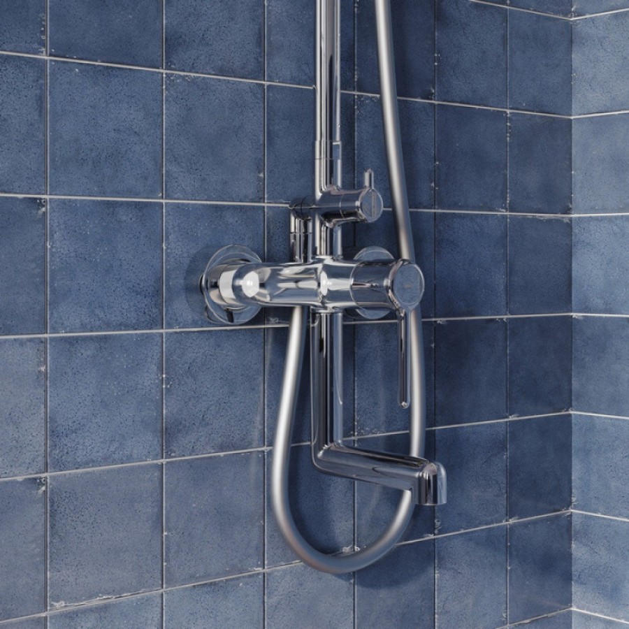 Душевая система Iddis Aiger AIGSB3Fi06, хром глянцевый