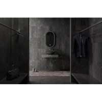 Раковина Abber Karbon AK2042, 50 см, карбон, с донным клапаном, цвет черный