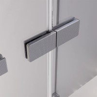 Душевая дверь Veconi Premium Alassio AL-130-00-GR-C4, 130 см, стекло прозрачное, профиль графит брашированный