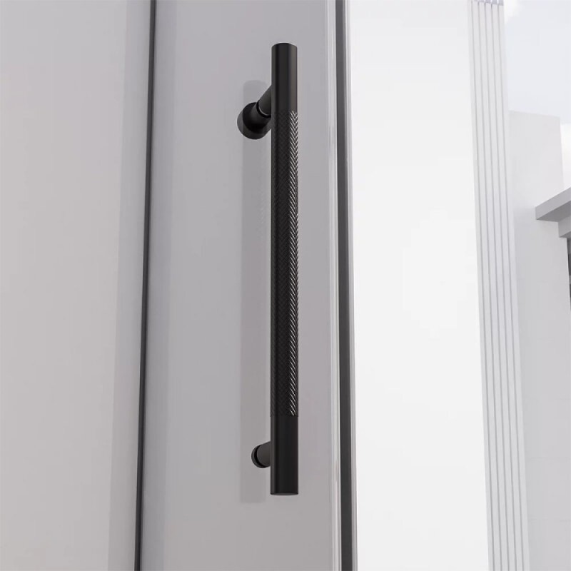 Душевая дверь Veconi Premium Alassio AL-130-11-BB-C4, 130 см, стекло тонированное черное, профиль черный матовый
