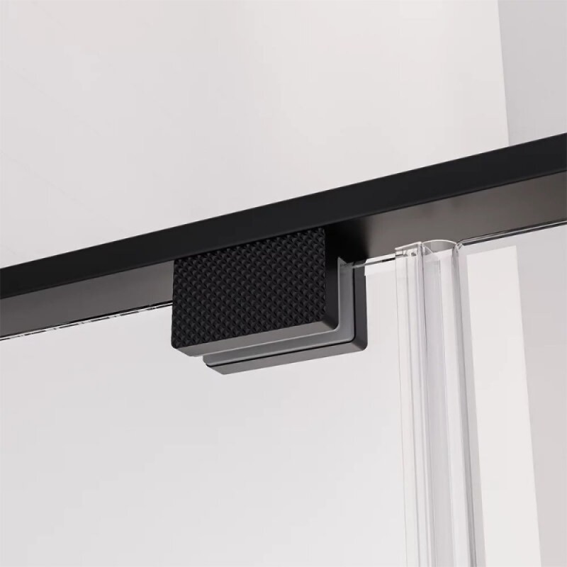 Душевая дверь Veconi Premium Alassio AL-130-11-BB-C4, 130 см, стекло тонированное черное, профиль черный матовый