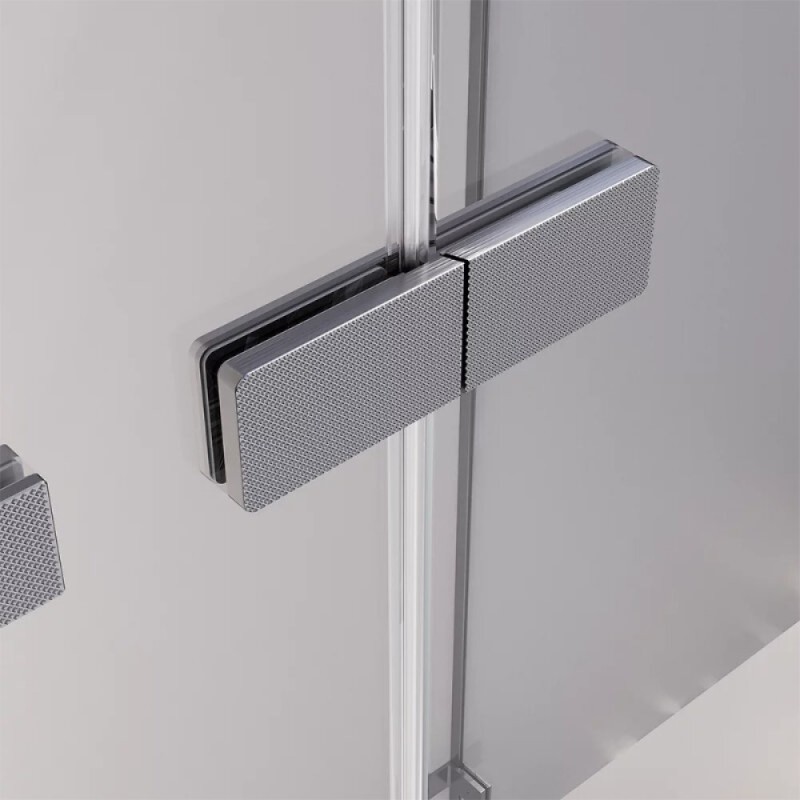 Душевая дверь Veconi Premium Alassio AL-140-00-GR-C4, 140 см, стекло прозрачное, профиль графит брашированный
