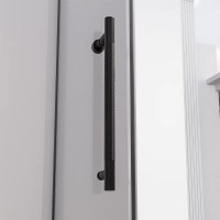 Душевая дверь Veconi Premium Alassio AL-140-11-BB-C4, 140 см, стекло тонированное черное, профиль черный матовый