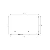 Душевой уголок Veconi Premium Alassio SP CH, AL-SP-120100-00-CH-C4, 120 x 100 см, стекло прозрачное осветленное, профиль хром