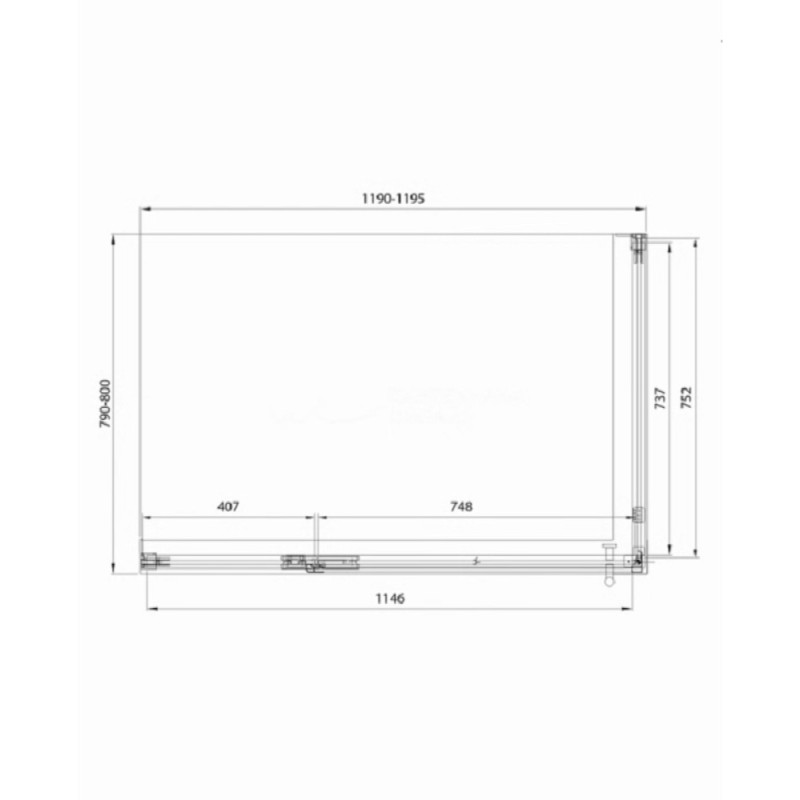 Душевой уголок Veconi Premium Alassio SP BB, AL-SP-12080-00-BB-C4, 120 x 80 см, стекло черное, профиль черный матовый